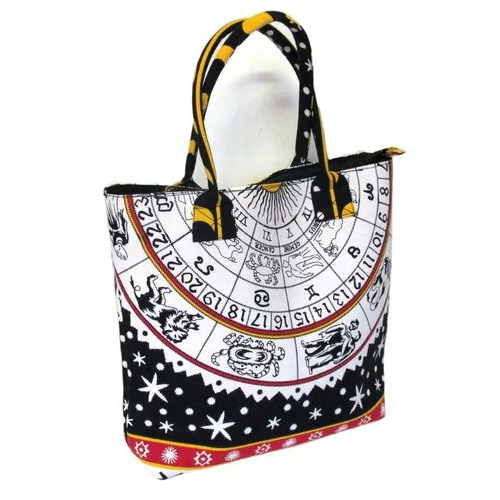 Mandala Design Handmade Printed Traditional Handbag