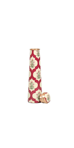 Multicolor Copper Meena Printed Bottle