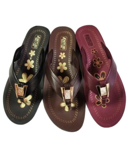 Multicolor Ladies Pu Slipper