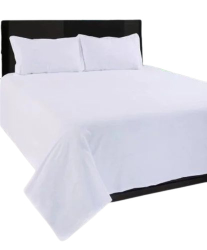 Plain White Bedsheet By Shivani Bed Cover