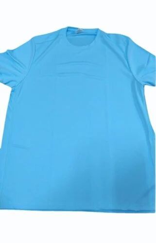 Polyester Blue Men T Shirt