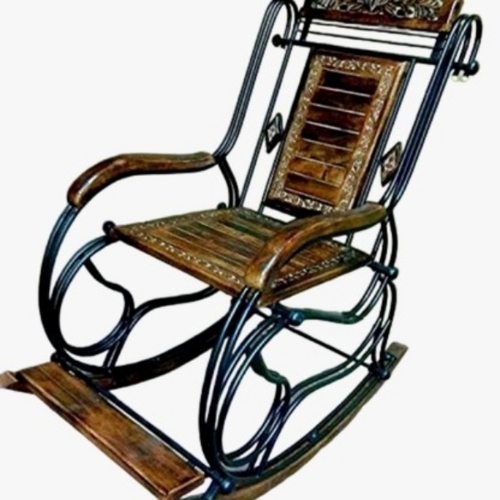 Wooden And Iron Chair