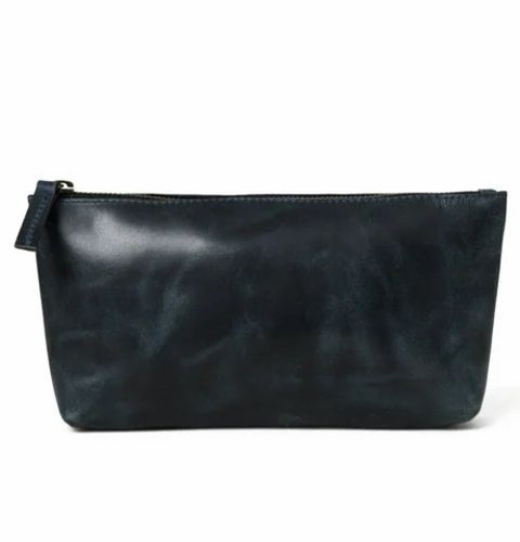 Zipper Leather Pouches Bag