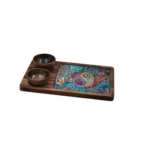 Designer Wooden Servings Platters Set