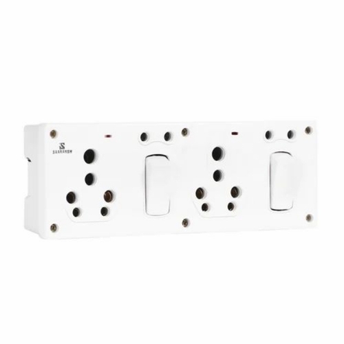 Double Combined Switch Socket Unit
