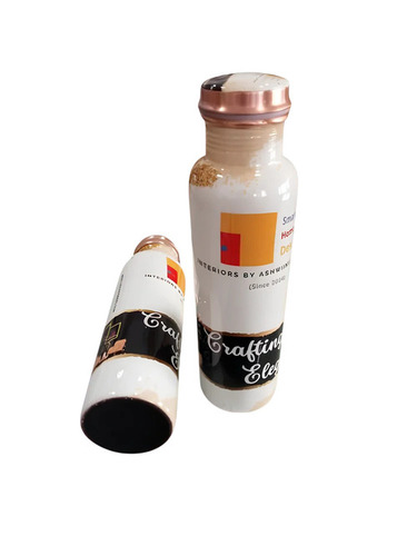 Full Meena Printed Pure Copper Bottle 1 Ltr