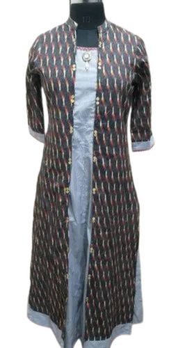 Ladies Party Wear Printed Cotton Kurtis