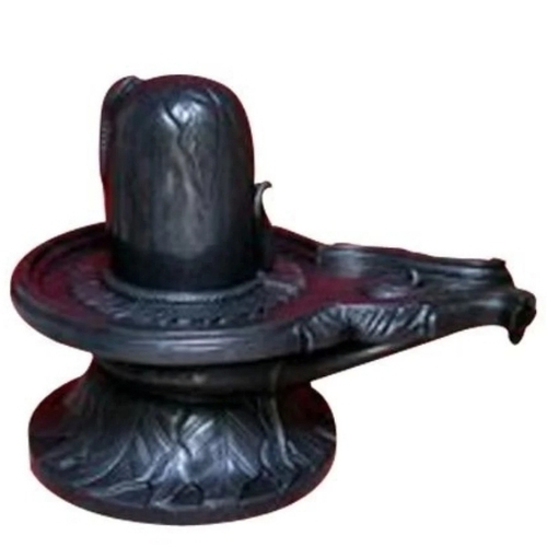 Marble Black Shivling Statue