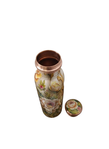 Modern Geometric Metal Copper Bottle