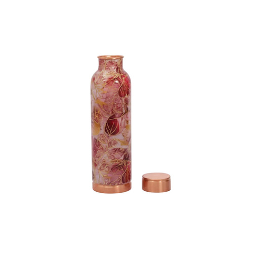 Printed Pure Copper Water Bottle
