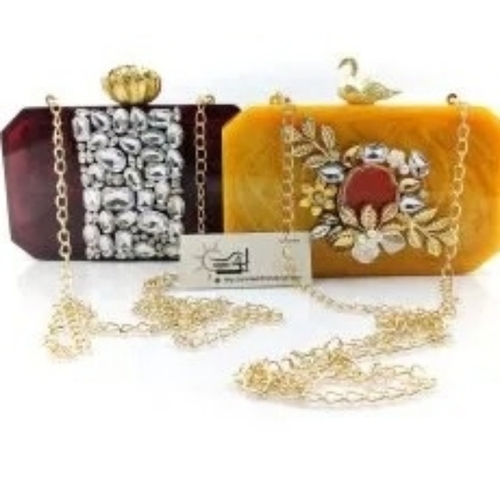 Resin Clutch Purse