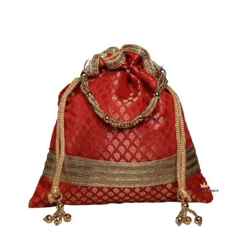 Women Silk Designer Potli Bag