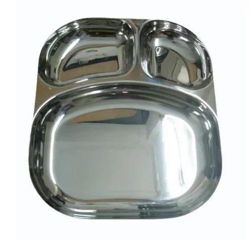 10 Inch 3 Compartment Stainless Steel