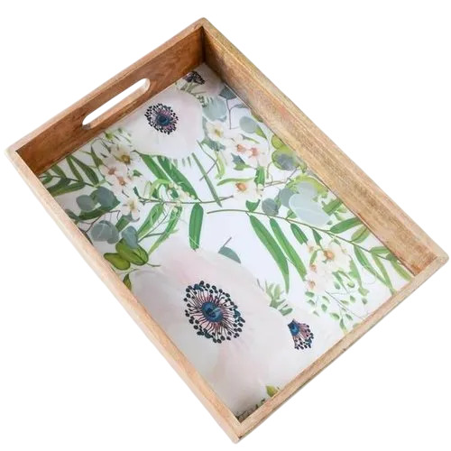 18x12 Inch Printed Wooden Serving Tray