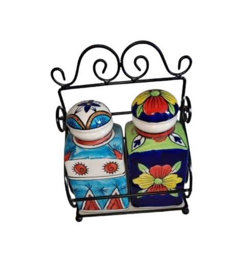 2 Piece Ceramic Spice Jar Set