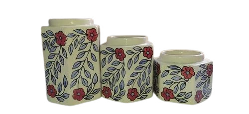 3 Piece Ceramic Pickle Jar Set