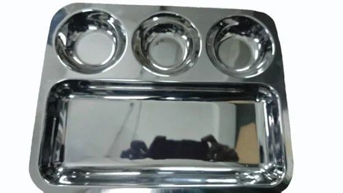 Stainless Steel Compartment Plate