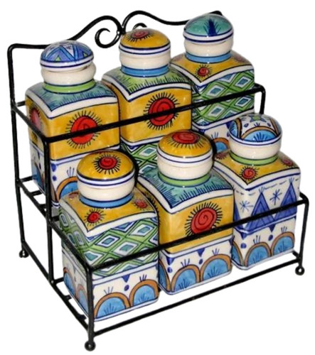 6 Piece Ceramic Jar Set