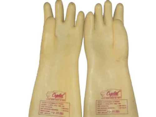 Electric Hand Glove For 11Kv And Above - Design: Plain