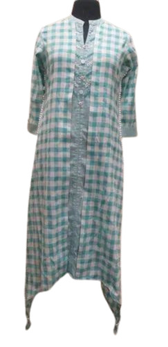 Ladies A-Line Printed Cotton Kurtis