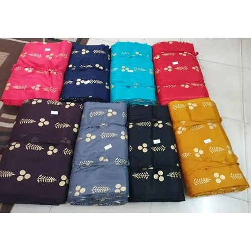 Lightweight Rayon Printed Fabric  - Color: Yellow