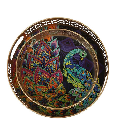 Metal Decorative Serving Tray