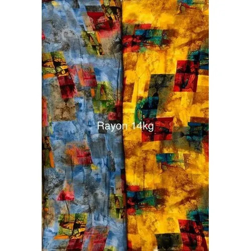 Premium Rayon Printed Dress Fabric - Application: Fashion Clothing