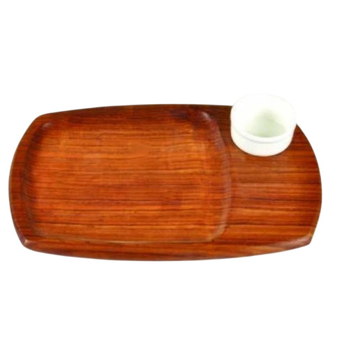 Sandwich Serving Plate Set - Color: Brown