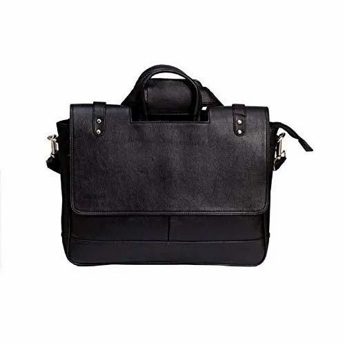 Black Leather Office Bag