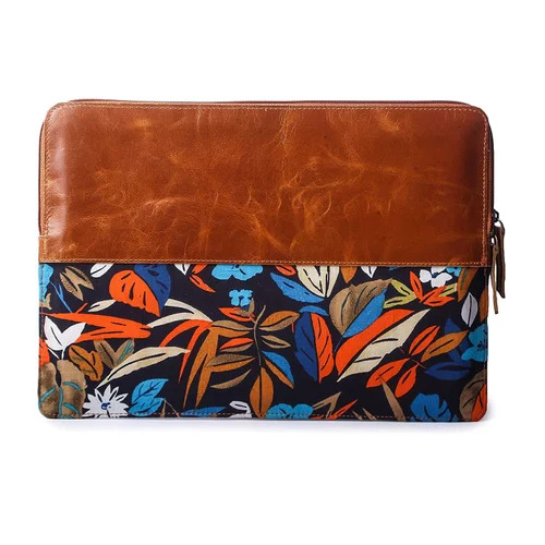 Fabric & Leather Laptop Sleeve
