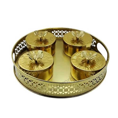 Gift Hamper Metal Jars And Trays