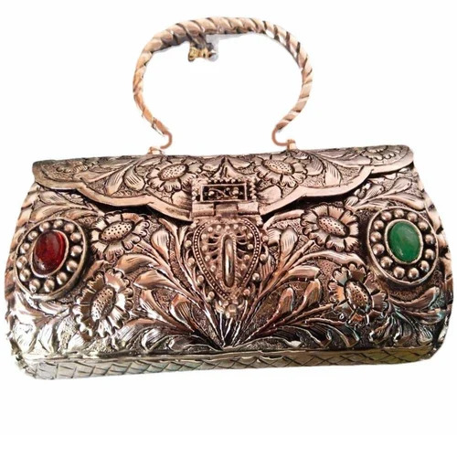 Silver Brass Handbag