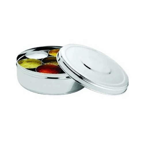 Stainless Steel Round Spice Box