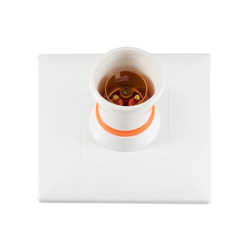 White Angle Bulb Holder