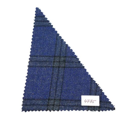 Winter Checkered Poly Viscose Fabric - Attributes: Colourfastness