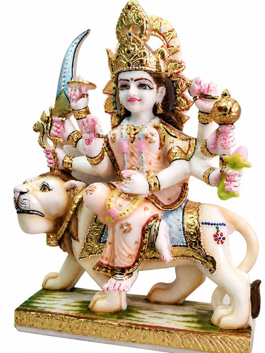 Marble Durga Mata Statue