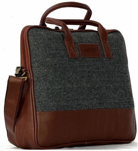 Pu And Woolen Laptop Bags