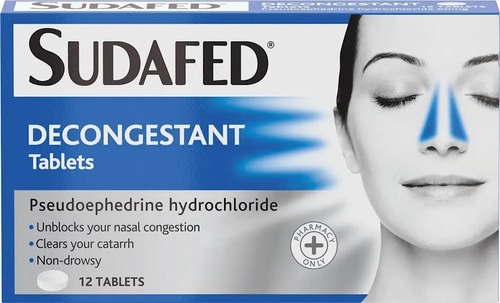 Sudafed Decongestant Tablets