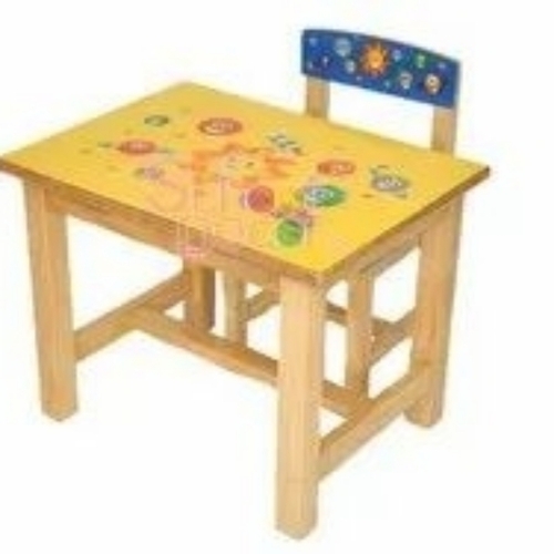 Wooden Kids Table And Chair