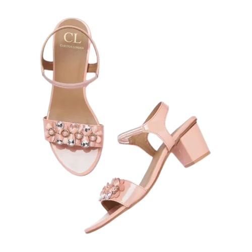 Ladies Pink Heel Sandal