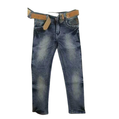 Boys Fancy Blue Denim Jeans