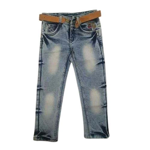 Boys Fancy Faded Blue Jeans
