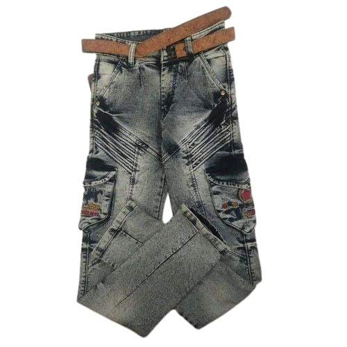 Boys Grey Color Designer Casual Jeans