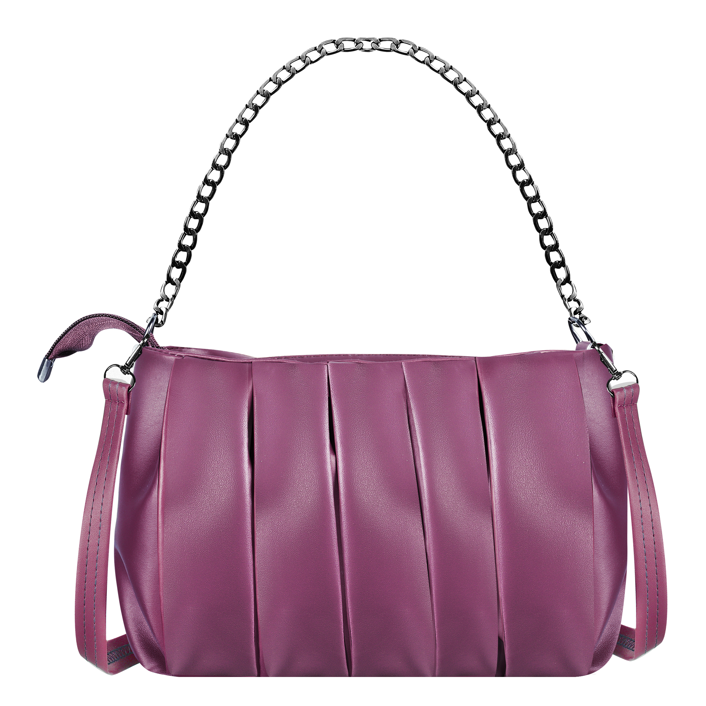 Lorem Purple Designer Faux Leather Womens Handbag
