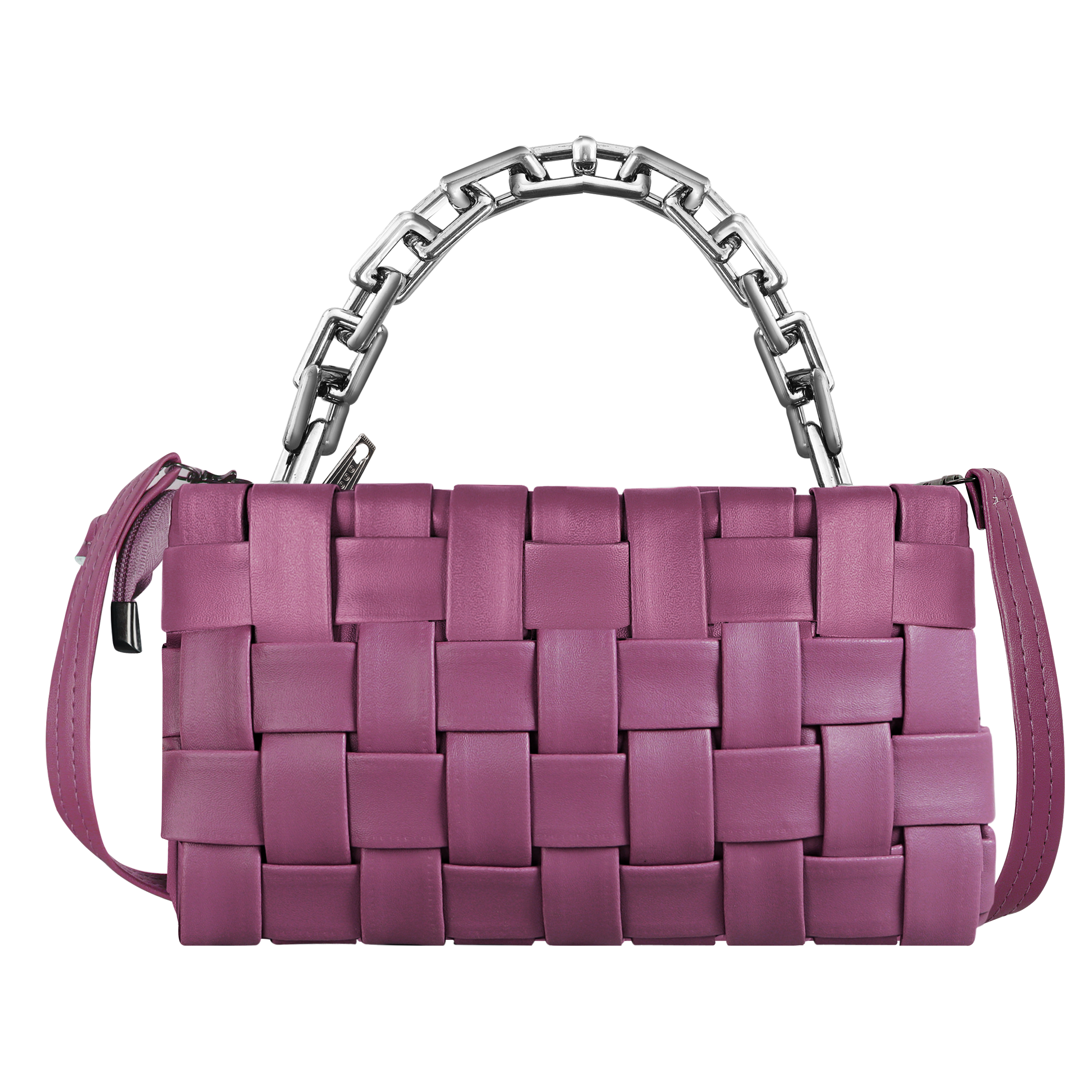 LOREM Purple Ladies Designer Foux Leather Handbag HB32