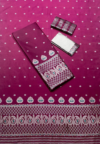 Mix Poly Pat Mekhela Sador - Color: Cream