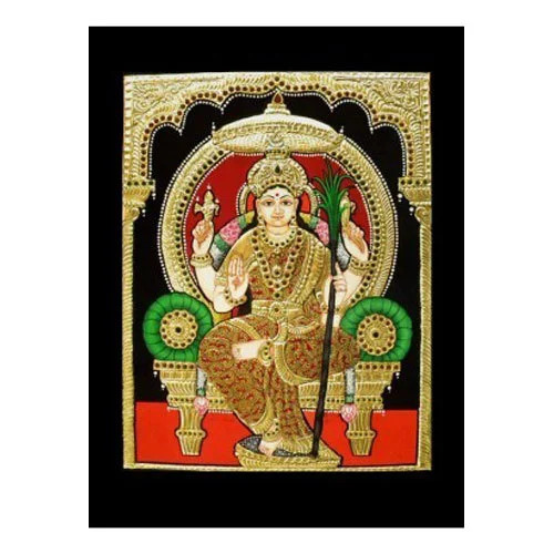 Rajarajeshwari Tanjore Painting - Features: Premium Quality