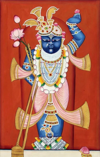 Shreenathji Rajbhog Shringar Painting - Features: Handmade Artwork