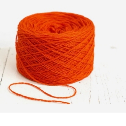 Cotton Thread Orange Yarn