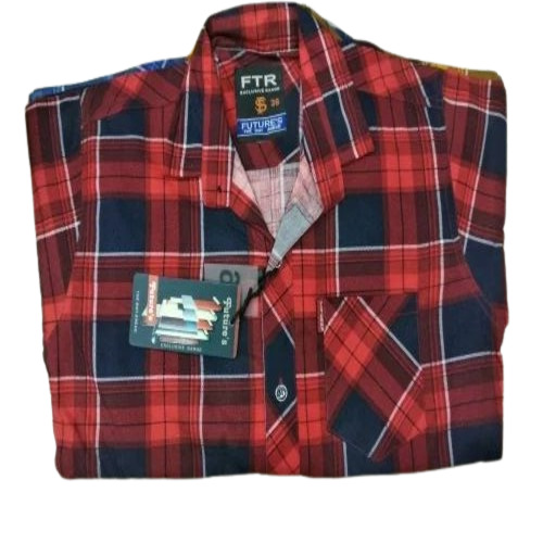Men Block Check Shirt